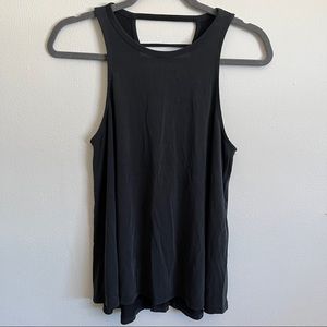 Dark Grey Ladder-Back Tank